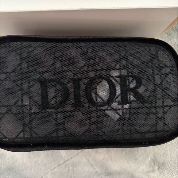 Dior Black Mesh Pouch - Picture 2 of 3